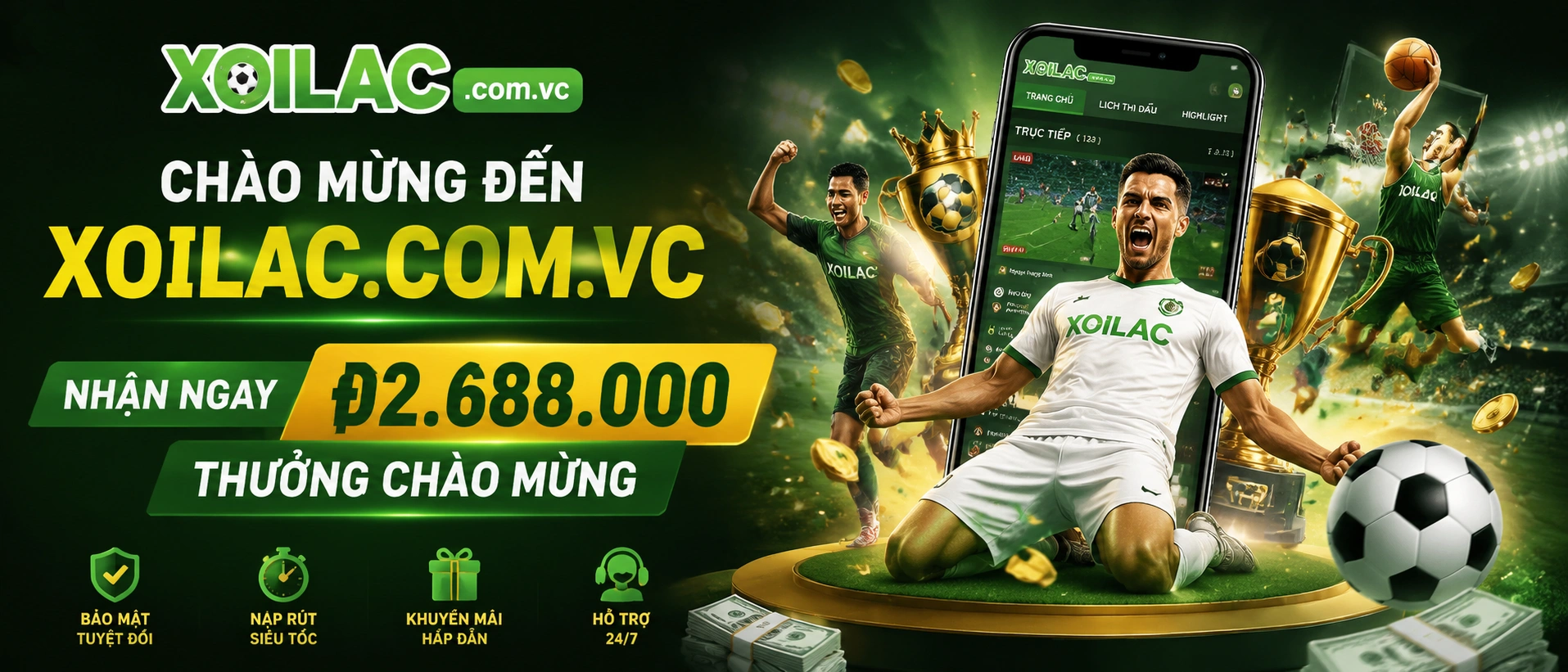 Trò chơi casino trực tuyến trên Xoilac
